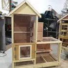 قفص عصافير خشبي