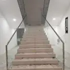 عرض خاص درابزين زجاج 12ملي سوكريت مع كونكتر ماركة زمكو 304