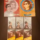 مجموعه كوكب الشرق أم كلثوم كتابين و 6 اشرطه كاسيت