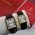 ساعات جلد لرجال موديل تانك من كارتييه ساعة ماركة كرتير 36-38