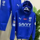 طقم هودي شتوي بشعار الهلال