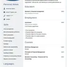 سيرة ذاتية احترافيةpdf اللغتين نظامATS