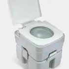 مرحاض محمول بسعة 20 لتر مستوى الماء وشطاف محمول