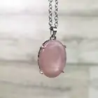 قلادة حجر روز كوارتز