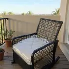 كرسي استرخاء هزاز خارجي راتان