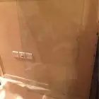 زجاجة طاولة مستطيلة سليمة ونظيفة