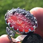 خاتم عقيق منقوش