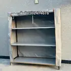 دولاب الارفف المتنقل دولاب تخزين ناقلة متحركة 4 رفوف