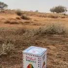 علبة شاي ربيع قديمه استيكر علبه