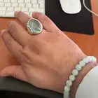 اكوامارين طبيعي بشهادة