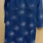 فستان سهرة كحلي وفضي