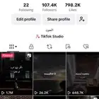 حساب تيك توك 107k