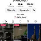 حساب تيك توك 52k