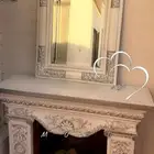 مكتبه برفوف و مدخل خشبي