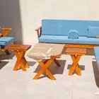 جلسات خشب وحديد