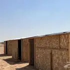 غرف خشب تجهيز مخيمات