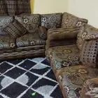 كنب مجلس للبيع تقريبا 12 متر مع الفراش والطاولات