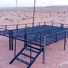 دكات حديد جميع المقاسات غرف خشب ضد المطر وشمس