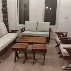 جلسة خارجية خشب سويدي وجوده بالعمل