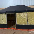 خيمة واجهات شفاف لون ابيض واسود ثلاث طبقات سماكة ثلاثين ملي
