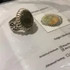 خاتم رجالي مدغشقري بحجر ملون