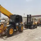 تاجير معدات ثقيلة ورافعات شوكيه بكل انواعها واحجامها وكذالك