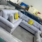 كنب جديد جاهز وتفصيل بأسعار المصنع حرف ال 7اشخاص