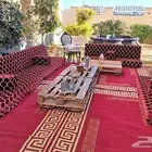 تأجير جلسات ارضيه ومرتفعه كروتات كراسي وطاولات سجاد