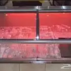 ثلاجات عرض لحوم طازجة باب سحاب زجاج