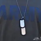 قلاده عسكريه (tag name ) تفصيل وحفر 