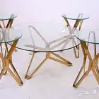 طقم طاولات زجاج 5 قطع