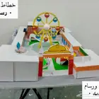 خطاط ورسام - عمل مجسم مدينة ملاهي- جده