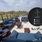 جلسات خارجية كراسي خشب عرض خاص 1300 للطقم