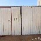 باب حديد درفتين بدون حلق