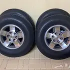 4 تيرات تويوتا مقاس 275 70 R16 مستعملة بحالة جيدة - الظهران