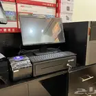 جهاز كاشير dell رام 4هارد 128 ssd شاشة مقاس 19 كيبورد  ماوس