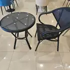 كراسي وطاولات خارجية روتان