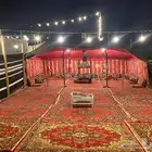 خيمه ب 100 وخيمه ب 200 مع المشب ومع الحمام