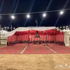 خيمه ب 100 وخيمة ب 200 مع المشب