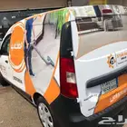 دعاية واعلان طباعة وتركيب استكر سيارات اورجت ألماني