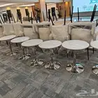 تاجير كنب في اي بي كراسي طاولات طعام قزاز خشب تاجير مظلات تا