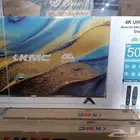 تلفزيون سمارت كيه ام سي  50 بوصة  4K  اندرويد 14  2 ريموت