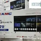 شاشة 70 بوصه كي ام سي سمارت k4 اقوى العروض الكمية محدودة