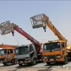 كرين 7 طن اجار ونش مع الباسكت للإيجار رافعة عمال