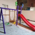 طقم مرجيحة مع زحليقة ملاهي فايبر