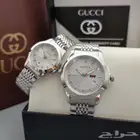 طقم ساعه رجالي نسائي قوتشي