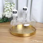 طقم صحن حلا مع ملعقه وسكين