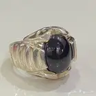 خاتم قارنيت طبيعي نجمي فضه صافيه