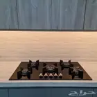 سطح غاز ايطالي زجاج اسود سيراميك