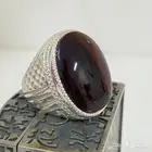 خاتم ملكي عقيق زعفراني كبدي راهي درجه اولى